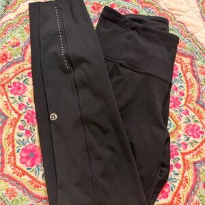 lululemon athletica Black Straight Leg Pants